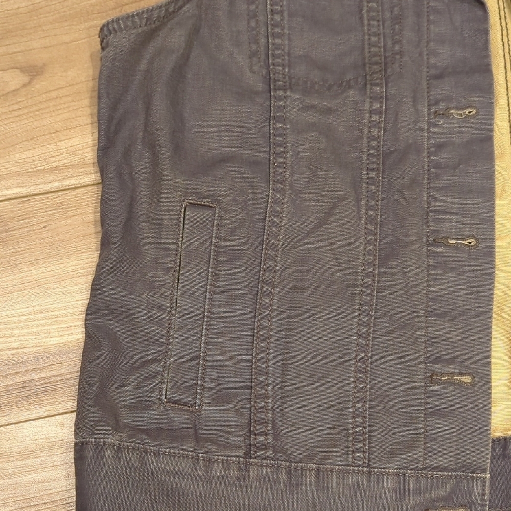 Carhartt Dark Gray Denim Vest with Removable Hood - Picture 7 of 10